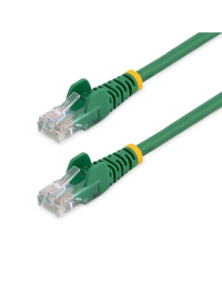 Cable de Red de 0,5m Verde Cat5e Ethernet RJ45 sin Enganches