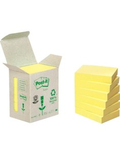 POST-IT NOTAS ADHESIVAS RECICLADAS CANARY YELLOW 38X51 6 BLOCS