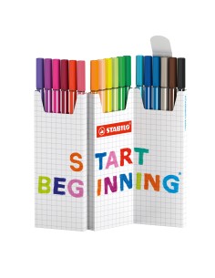 Pen 68 rotulador Medio Multicolor 18 pieza(s)