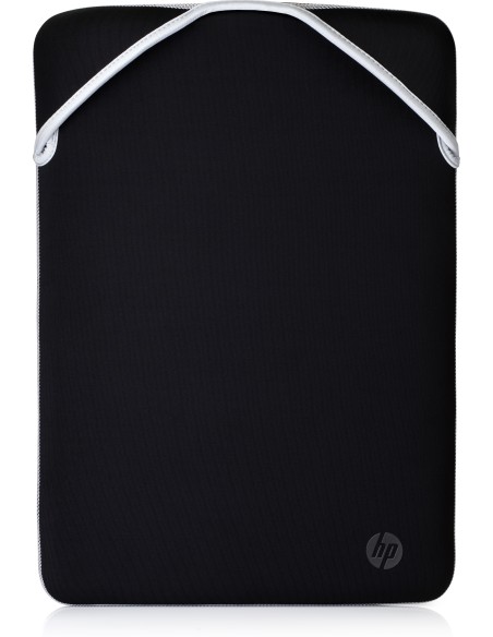 Funda protectora reversible para portátil de 15,6 pulgadas plateada
