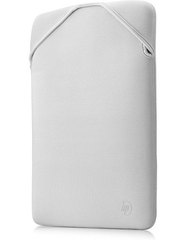 Funda protectora reversible para portátil de 15,6 pulgadas plateada