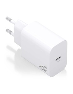 Cargador GaN 20W, 1xUSB-C PD3.0, Blanco