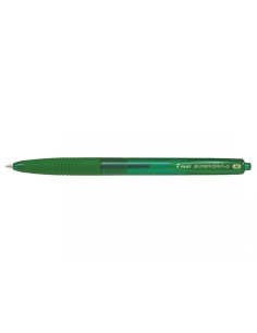 Super Grip G a Scatto Verde Bolígrafo de punta retráctil con pulsador Medio 12 pieza(s) 001617