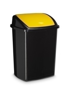 PAPELERA PLASTICO CEP BASC. AMARILLO 50L