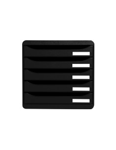 309714D bandeja de escritorio/organizador Poliestireno Negro