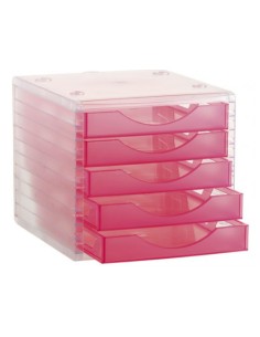 4005 FC TL cajonera para oficina Rojo, Transparente