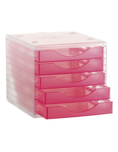 4005 FC TL cajonera para oficina Rojo, Transparente