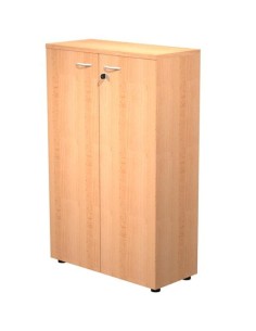 ARTEXPORT PAREJA DE PUERTAS PARA ESTANTERÍA MEDIA PRESTO 18MM CON CERRADURA HAYA