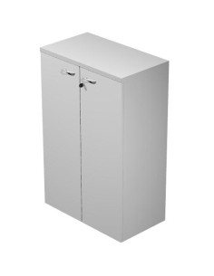 ARTEXPORT PAREJA DE PUERTAS PARA ESTANTERÍA MEDIA PRESTO 18MM CON CERRADURA GRIS