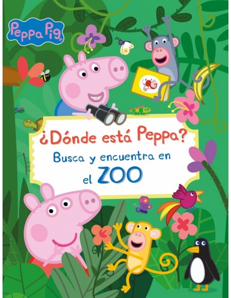 Peppa Pig Libro juguete Donde esta Peppa Busca y encuentra en el zoo