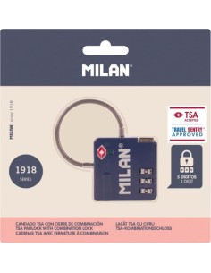 Candado tsa con combinacion coleccion 430 since 1918 azul 14x138x14cm