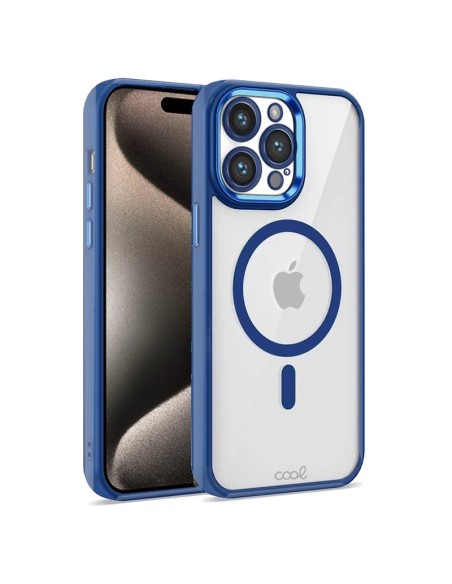 COOL funda para teléfono móvil 17 cm (6.7") Azul, Transparente