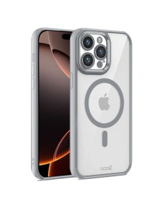 COOL funda para teléfono móvil 17,5 cm (6.9") Plata, Transparente