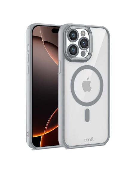 COOL funda para teléfono móvil 17,5 cm (6.9") Plata, Transparente