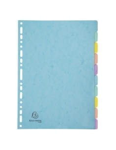 SEPARADORES EXACOMPTA CART.A4 400g 10 ps - Pack de 15 unidades