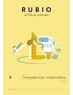 CUADERNO RUBIO A4 COMP.MATEMATICAS 5 - Pack de 5 unidades