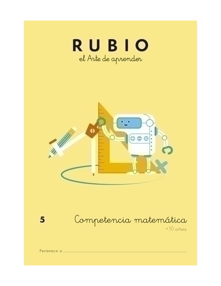 CUADERNO RUBIO A4 COMP.MATEMATICAS 5 - Pack de 5 unidades