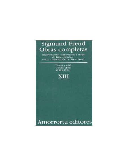 OC FREUD 13 TOTEM Y TABU Y OTRAS OBRAS 1914 191