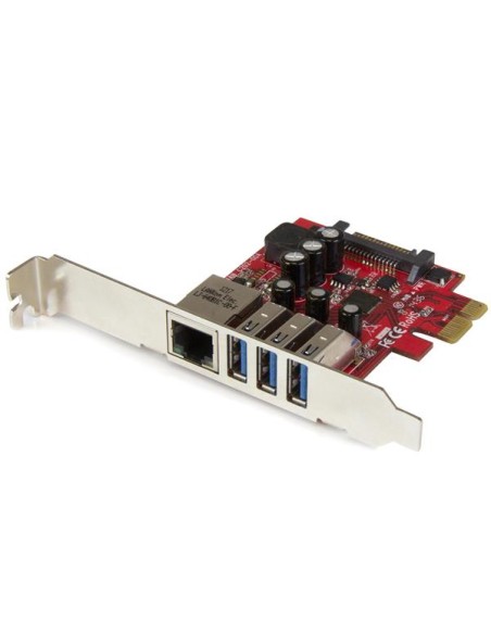 Tarjeta Adaptador de Red Ethernet Gigabit Combo con Hub Concentrador USB 3.0 de 3 Puertos