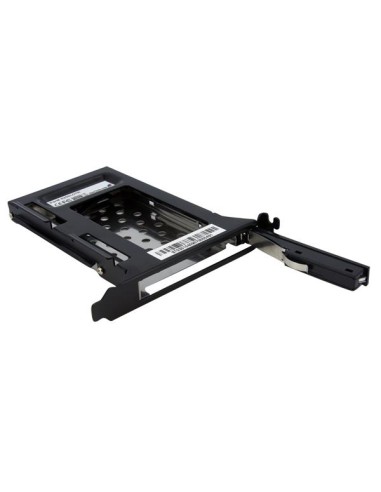 Bahía de Disco Duro Removible SATA de 2.5" para Ranura de Expansión de Ordenador - Adaptador de Bahía - Negro