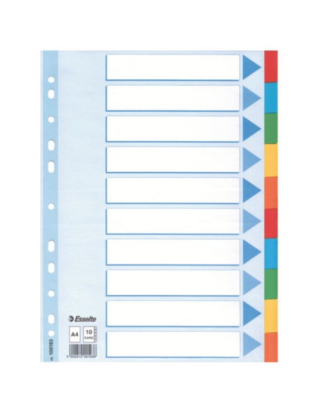 Multicoloured Card Divider divisor Multicolor 1 pieza(s)