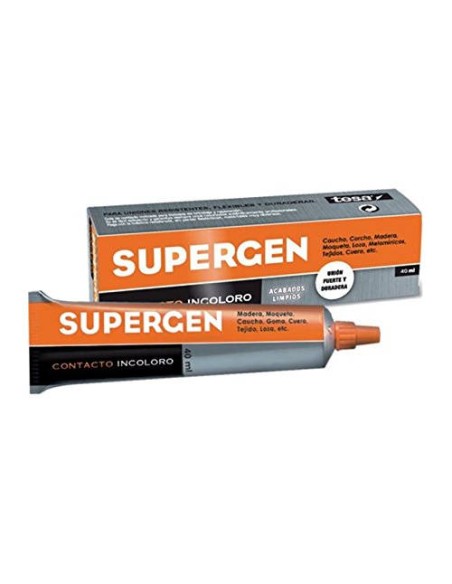 ADHESIVO DE CONTACTO EN TUBO TIPO CLASICO 40ML. SUPERGEN 62600-00000-04