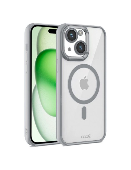 COOL funda para teléfono móvil 17 cm (6.7") Plata, Transparente