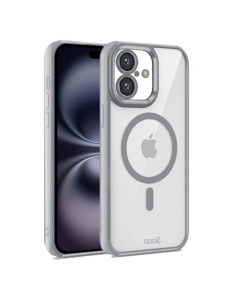 COOL funda para teléfono móvil 15,5 cm (6.1") Plata, Transparente