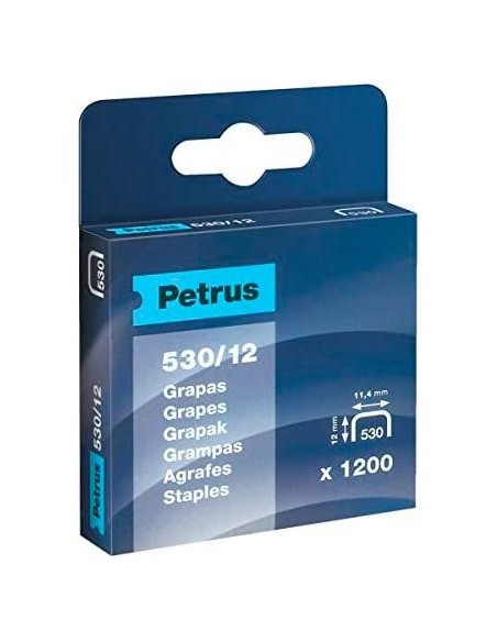 CAJA 1200U. GRAPAS PETRUS 530/12 COBREADAS