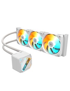 GAMING 360 ICE Refrigeración Líquida para CPU - 3x120 mm Ventiladores ARGB, Mecanismo de enclavamiento deslizante, DAISY-CHAIN, 