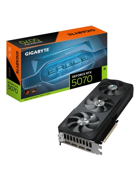 GeForce RTX 5070 EAGLE OC SFF 12G Tarjeta Gráfica - 12GB GDDR7, 192 bits, PCI-E 5.0, 2587 MHz Core Clock, 3 x DP 2.1a, 1 x HDMI 