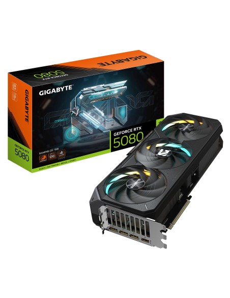 GeForce RTX 5080 GAMING OC 16G Tarjeta Gráfica - 16GB GDDR7, 256 bits, PCI-E 5.0, 2730MHz Core Clock, 3 x DisplayPort, 1 x HDMI,