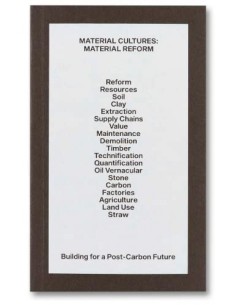 Material cultures Material Reform