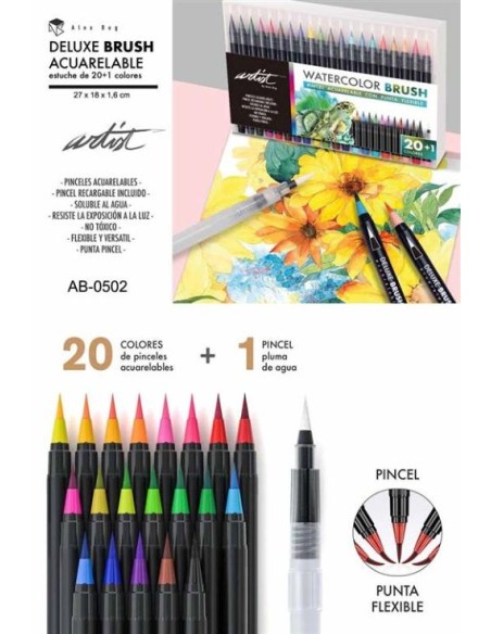 ESTUCHE 201 DELUXE BRUSH ACUARELABLE PINCEL