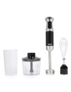 221222 0,7 L Batidora de inmersión 1000 W Negro, Acero inoxidable, Transparente
