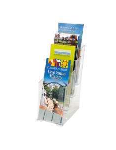 77701 estantería para libros 4 estanterías Transparente