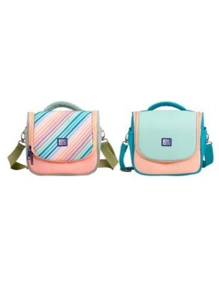BOLSA ISOTERMICA PORTA ALIMENTOS COLORBLOCK 25X16X22 AZUL