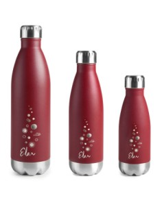 62548 bidón de agua Bicicleta, Uso diario, Fitness, Senderismo, Deportes 750 ml Acero inoxidable Rojo