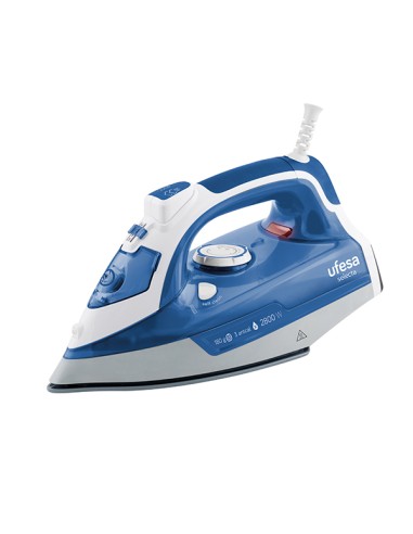 PV3280 Plancha vapor-seco Suela de cerámica 2800 W Azul, Blanco