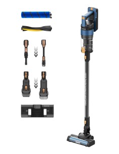 HVCA7301B Aspiradora escoba Batería Seca y húmeda HEPA Sin bolsa 0,6 L 415 W Negro, Azul
