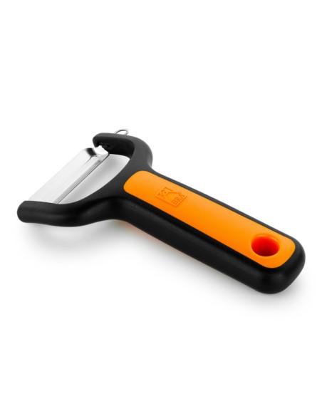 A195013 pelador Frutas y verduras Pelavegetales Negro, Naranja, Plata