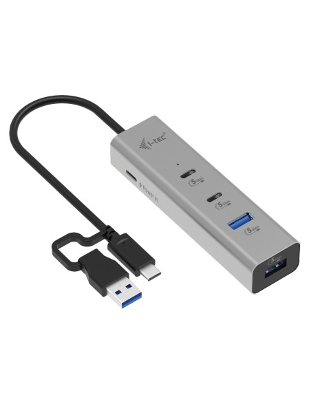 Metal Universal Charging HUB 2xUSB-C + 2x USB-A Port + Power Delivery 85W