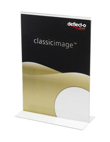 DEFLECTO EXPOSITOR SOBREMESA EN FORMA DE T DIN A3 VERTICAL 115X300X425 MM