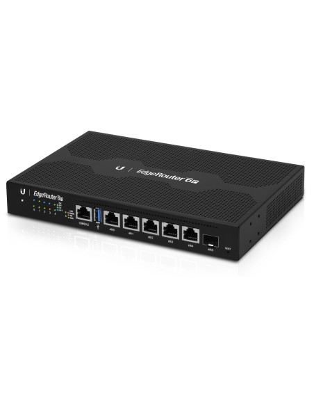 EdgeRouter 6P router Gigabit Ethernet Negro