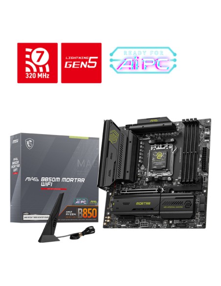 MAG B850M MORTAR WIFI placa base AMD B850 Zócalo AM5 micro ATX
