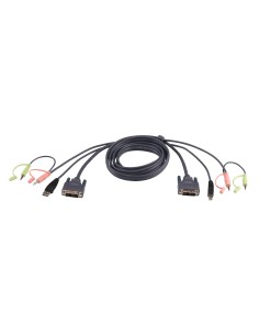 Cable KVM DVI-D single link USB de 5 m