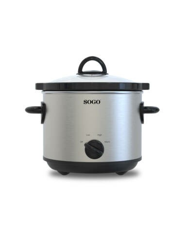 OLL-SS-10705 olla de cocción lenta 3 L 170 W Negro, Acero inoxidable