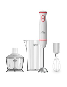 BA5614 Batidora de inmersión 1000 W Rojo, Transparente, Blanco