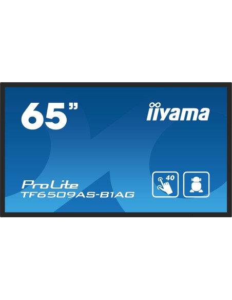 TF6539AS-B1AG pantalla de señalización Pantalla plana para señalización digital 163,8 cm (64.5") LED 500 cd / m² 4K Ultra HD Neg