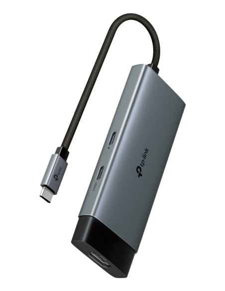 UH5020C hub de interfaz USB Tipo C 5000 Mbit/s Gris